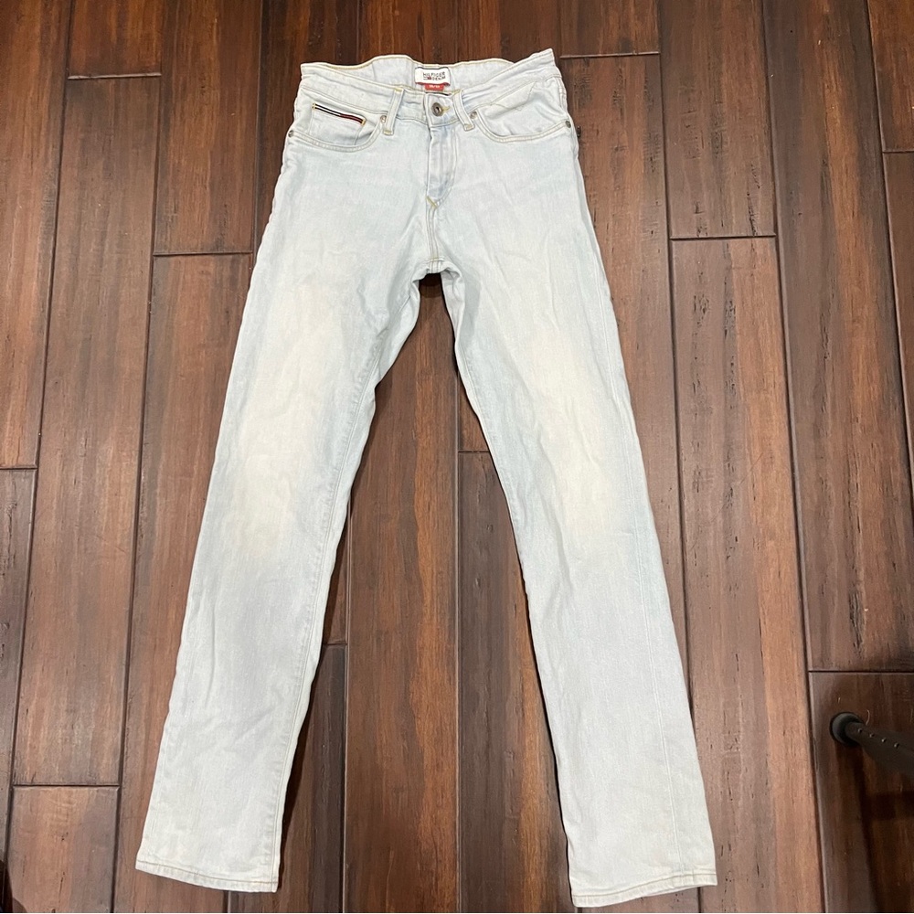 Tommy Hilfiger Men's Light Wash Slim Scanton Jeans Sz 28 X32 stretch